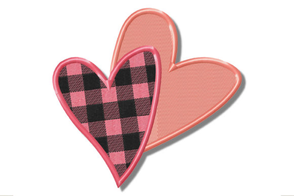 Checkered Hearts for Valentine's Day