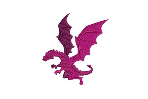 Flying Dragon Embroidery Design