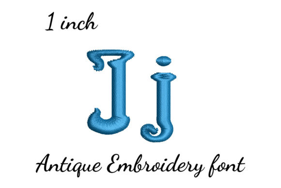 J Font Antique: Elegant Embroidery for Personalized Gifts