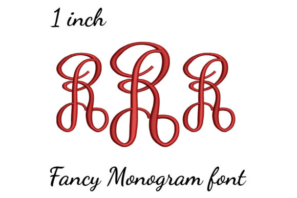 R Monogram Font Fancy