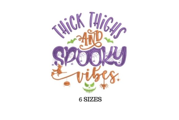 Spooky Thighs Embroidery Design
