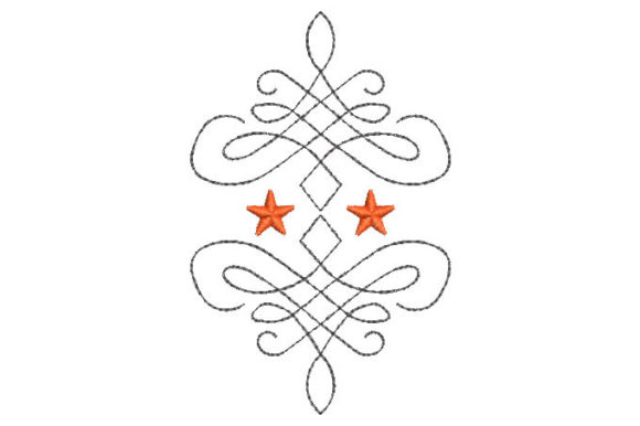 Swirl Flower with Star